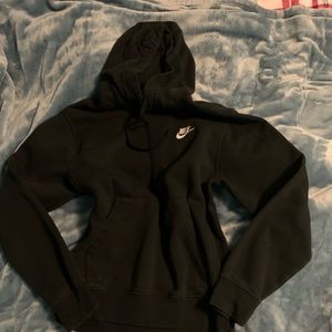 Black Nike hoodie, size XS, small logo